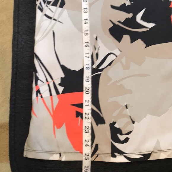 DKNY Black Floral Front Oversized Long Sleeve Top-No Size Tag See Measurements - Picture 10 of 11